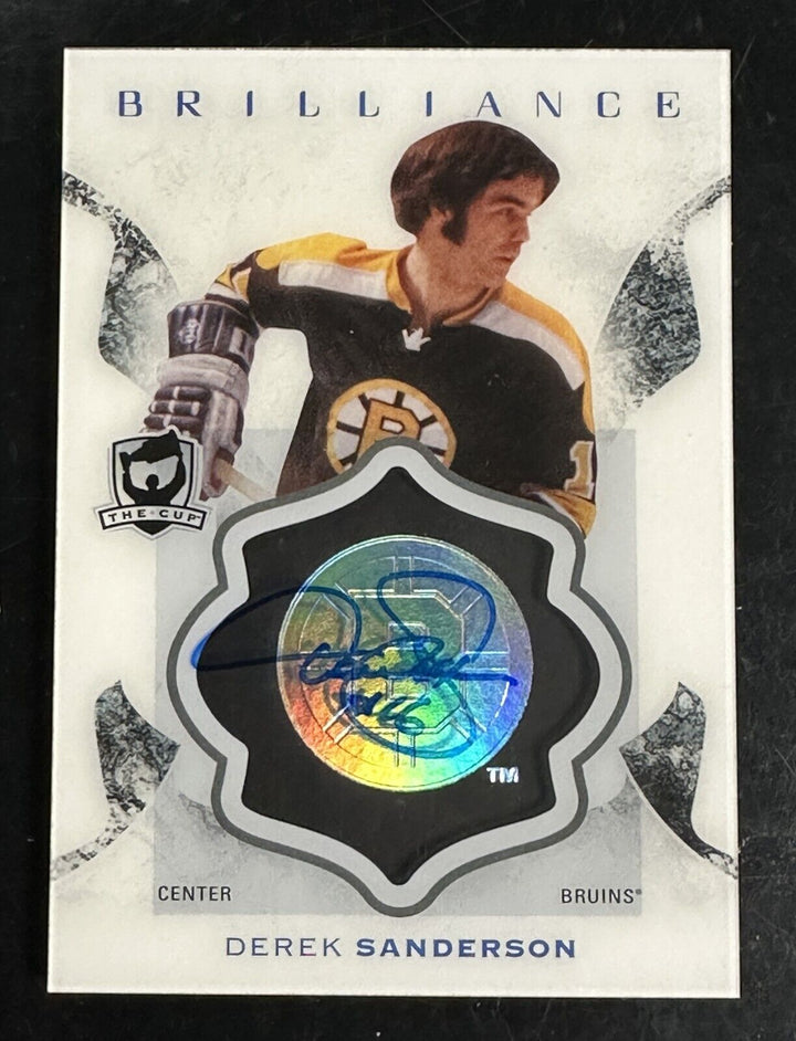 2016-17 The Cup Brilliance Derek Sanderson Autographed Card