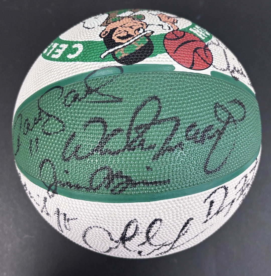 1999-00 Boston Celtics Team Signed Ball Paul Pierce +18 Sportsworld COA