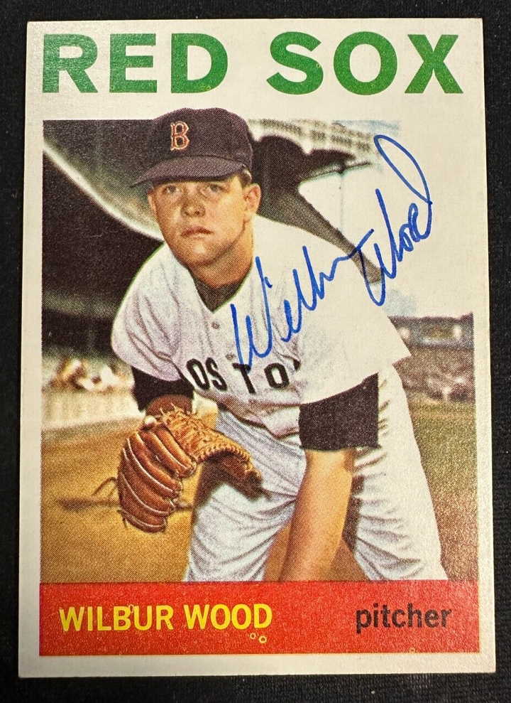 1964 Topps Wilbur Wood Autographed Rookie Card #267 White Sox