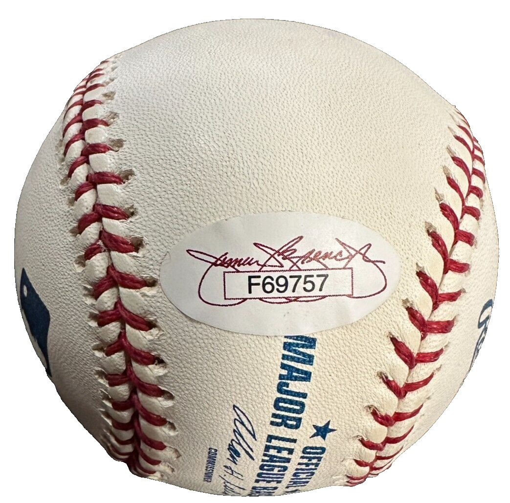 Jimmy Piersall Autographed Official Major League Baseball JSA Red Sox