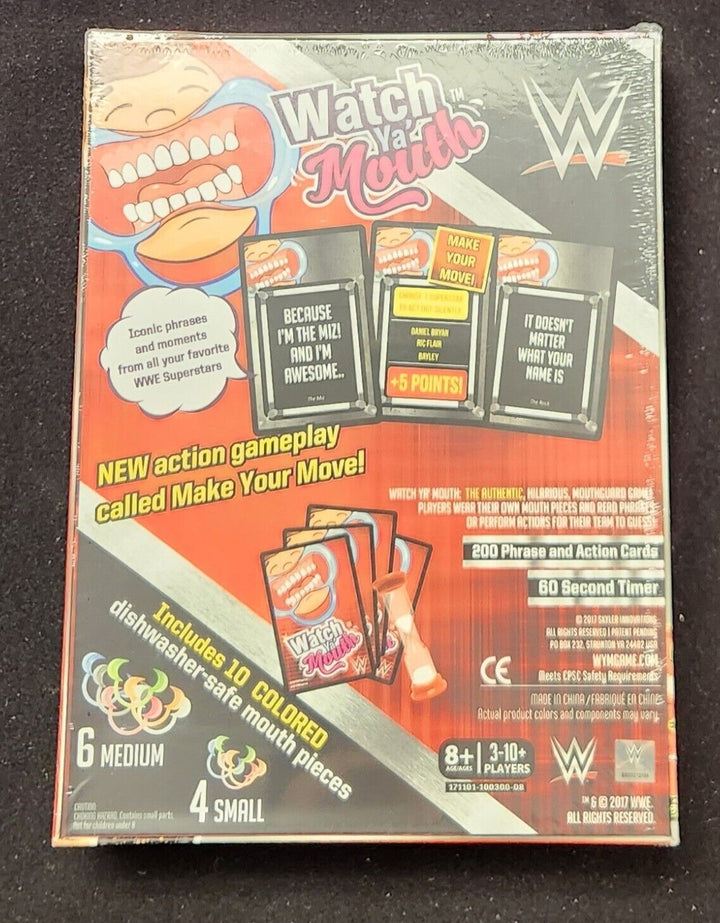 Watch Ya’ Mouth Game WWE EDITION Wrestling Party Gift WWF Rare Brand New Sealed!