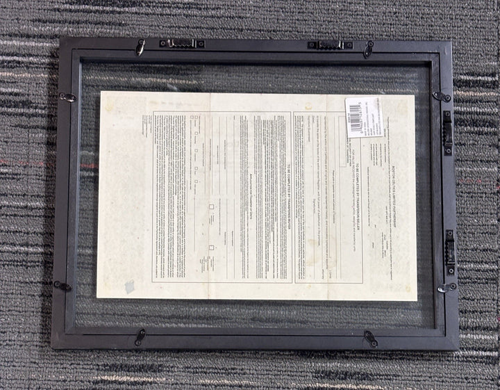 Framed 1990 Boston Celtics Limited Partnership Stock Certificate Vintage 2 Units