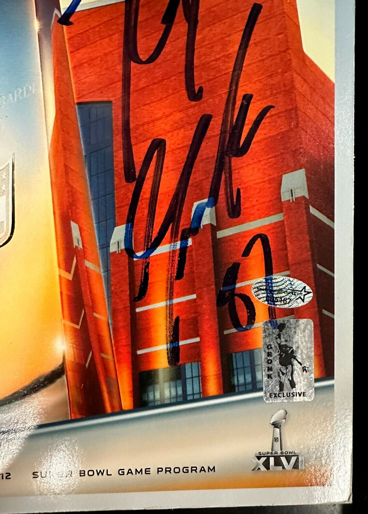 Rob Gronkowski Autographed Super Bowl XLVI Program Gronk Holo Patriots