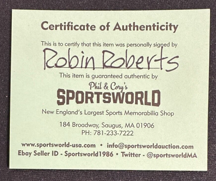 Robin Roberts Autographed Official Major League Baseball W/ HOF 76