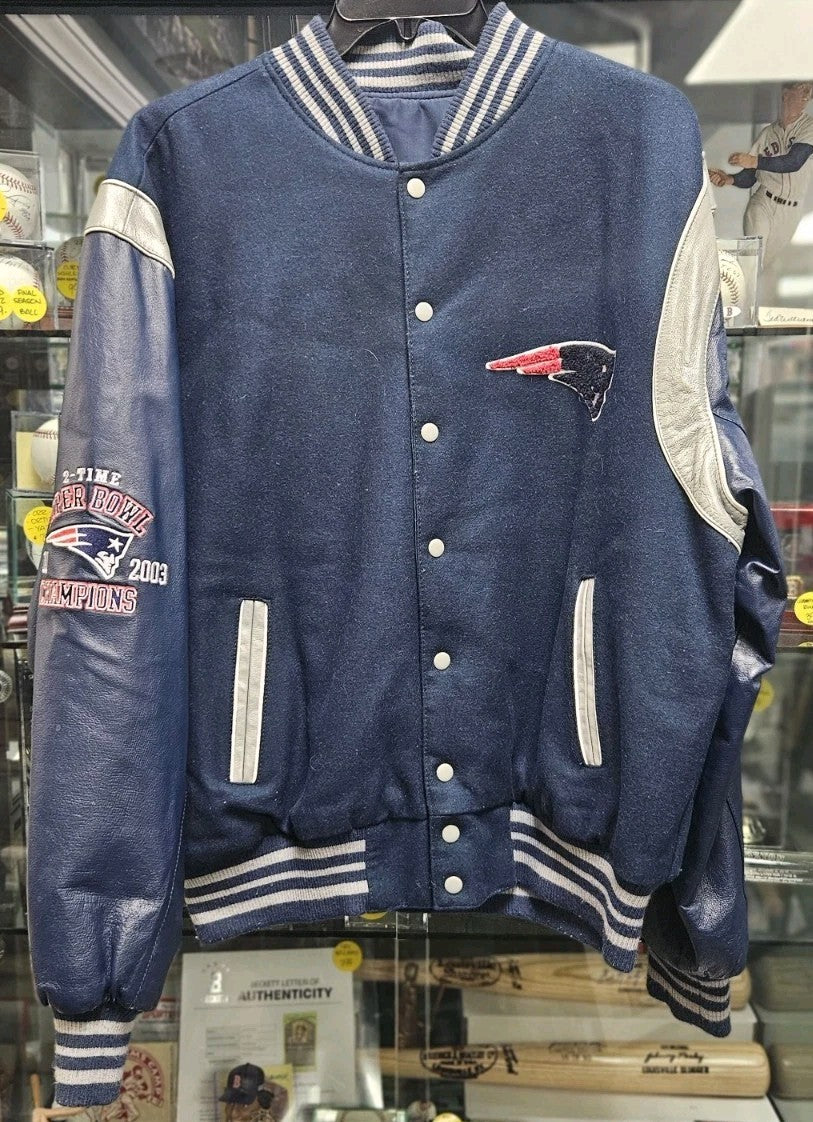 New England Patriots 2x Superbowl Champions Button Down Jacket