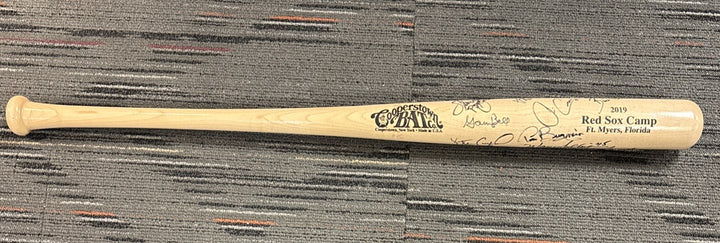 2019 Red Sox Fantasy Camp Signed Baseball Bat Campbell Barrett Lyons Bell Etc.