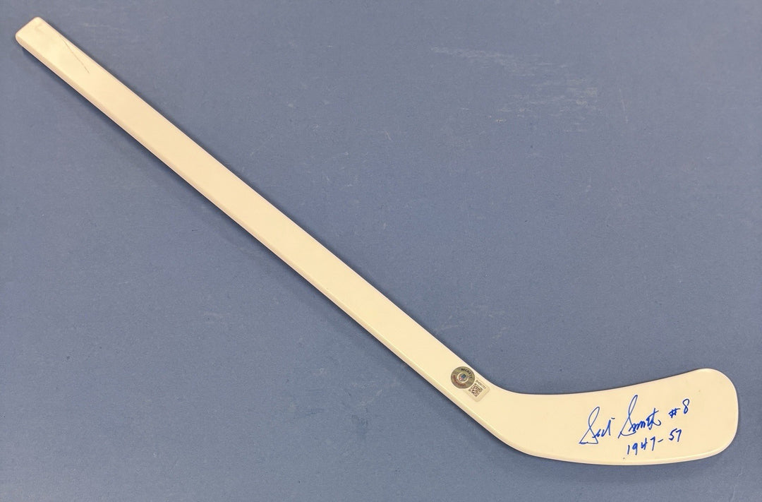 Sid Smith 1947-57 Signed Mini Stick Beckett Toronto Maple Leafs