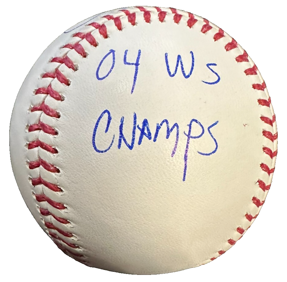 Kevin Millar Autographed OML Baseball W/ 2004 WS Champs Insc Red Sox
