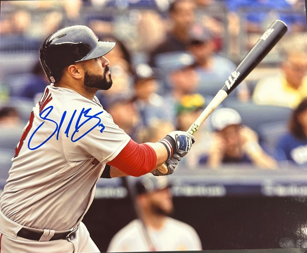 Sandy Leon Autographed Boston Red Sox 8x10 Photo