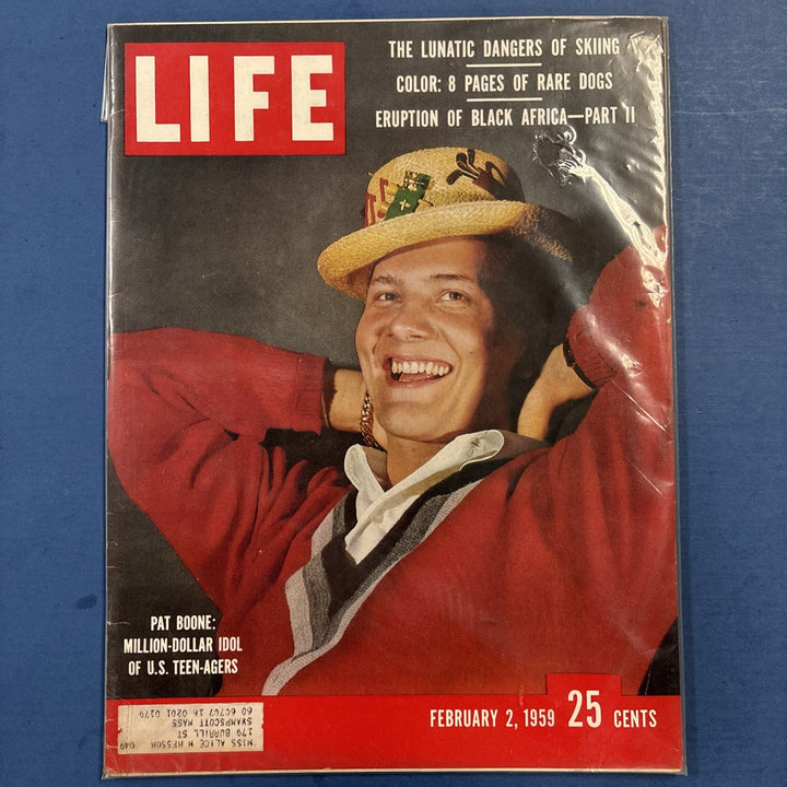 Life Magazine Vintage Pat Boone Million Dollar Idol Of Teenagers February 2 1959