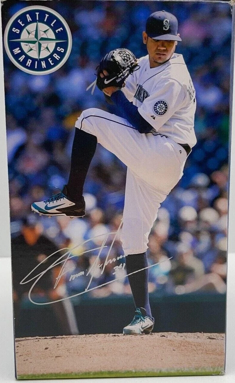 Felix Hernandez Bobblehead Infield Grass 2018 Seattle Mariners MBL SGA Key Bank