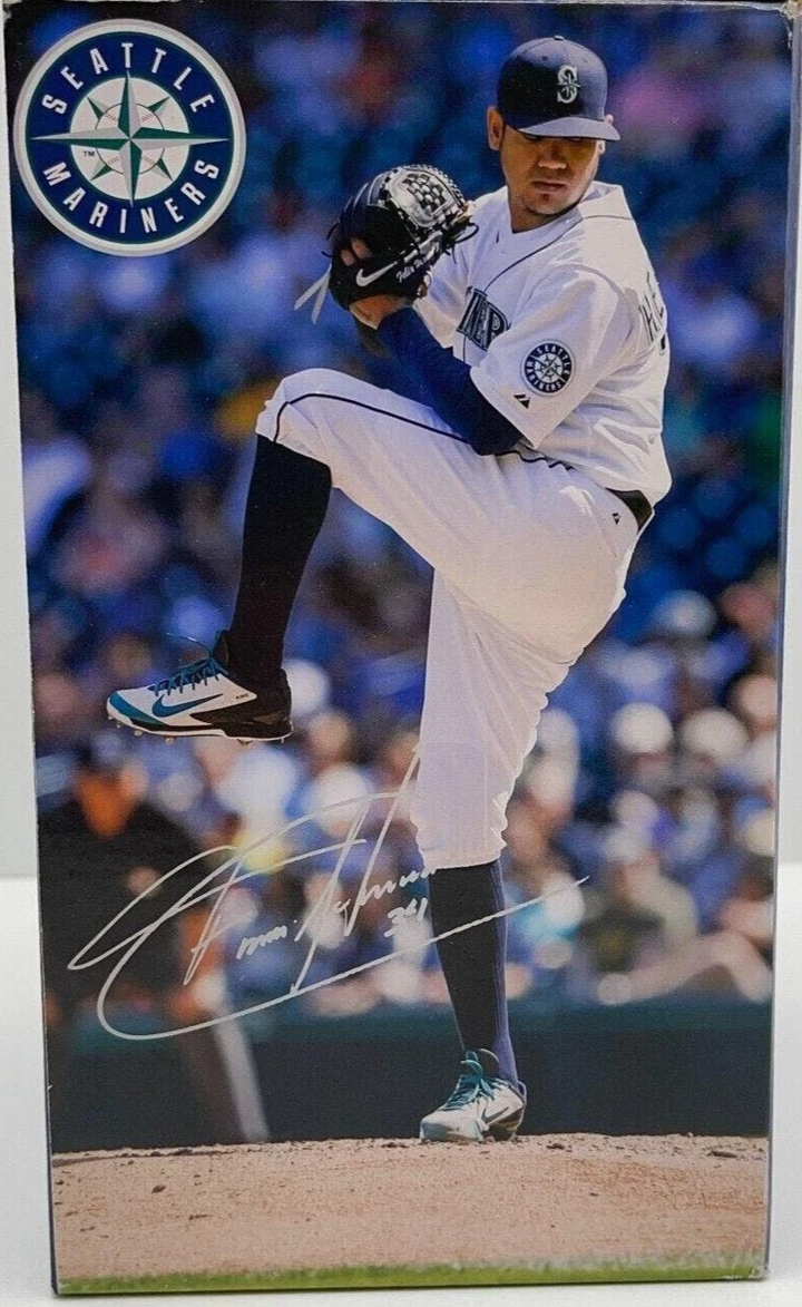 Felix Hernandez Bobblehead Infield Grass 2018 Seattle Mariners MBL SGA Key Bank