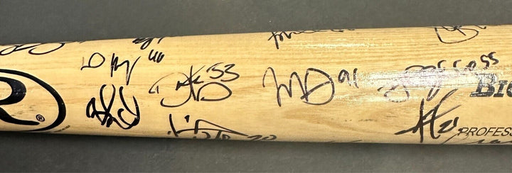 Boston Bruins 2010 Winter Classic Team Signed Bat Fenway Park Orr Bergeron
