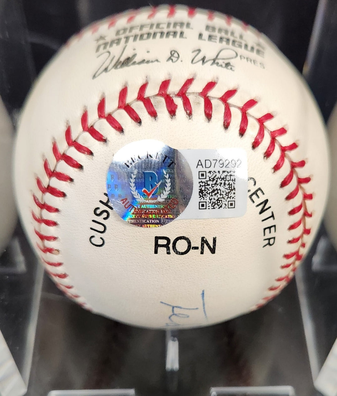 Ted "Double Duty" Radcliffe Signed National League Baseball HOF Beckett COA