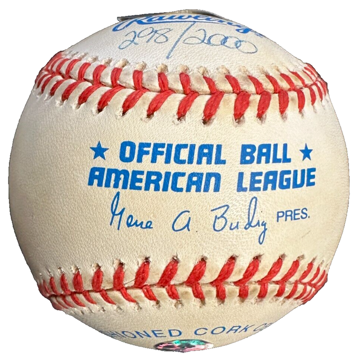 NY Yankees Perfect Game Battery Mates Signed Baseball Berra Larsen Cone BAS