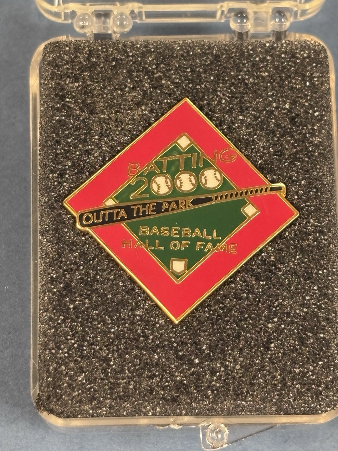Batting 2000 Outta The Park MLB Baseball Hall Of Fame Pin