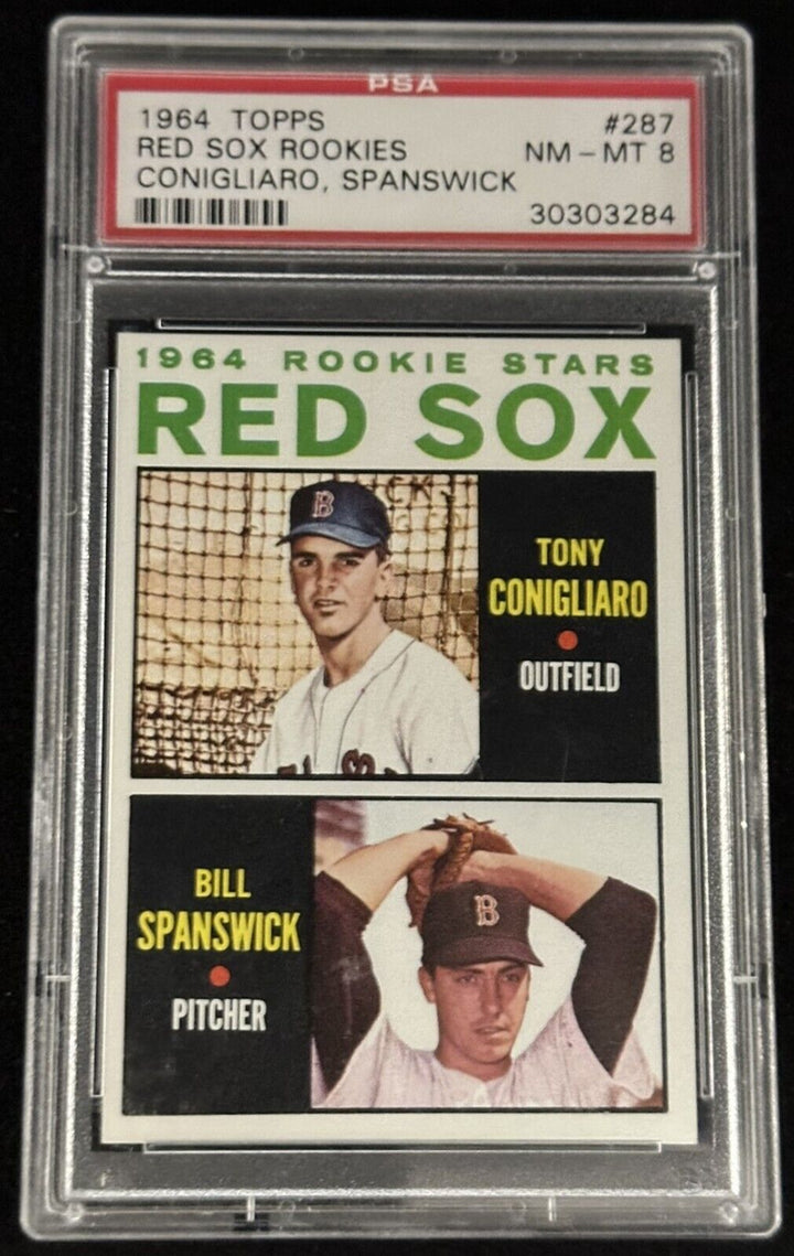 1964 Topps Tony Conigliaro Rookie Card RC #287 PSA 8 NM-MT Boston Red Sox