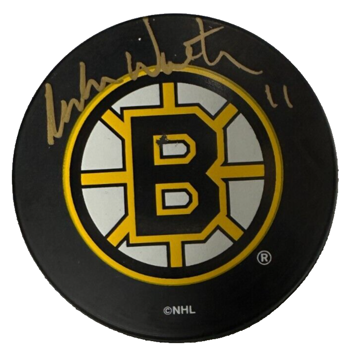 Mike Walton Autographed Boston Bruins Hockey Puck BAS NHL