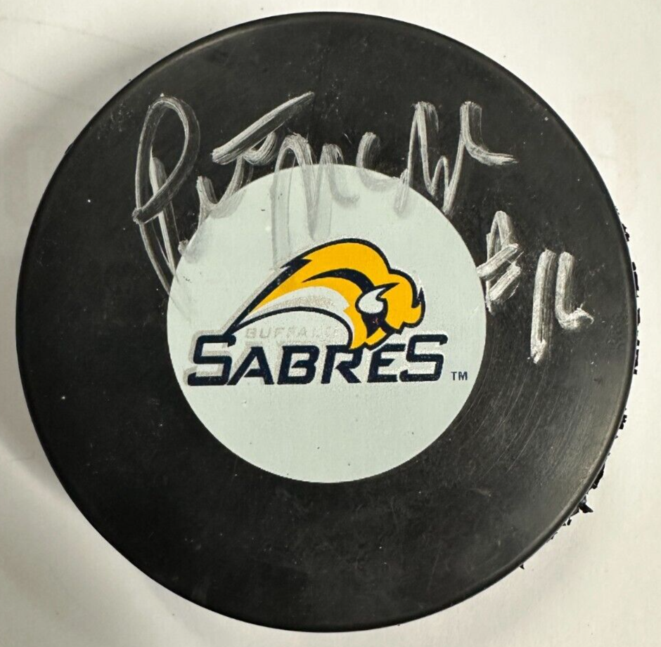 Peter McNab Autographed Buffalo Sabres Hockey Puck BAS