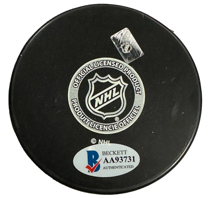 Dean Prentice Autographed Boston Bruins Hockey Puck NHL BAS