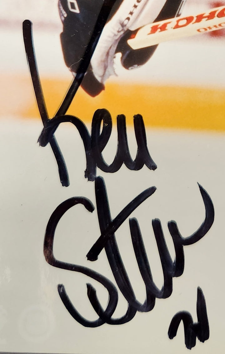 Kevin Stevens Autographed 8x10 Photo Pittsburgh Penguins HOF COA