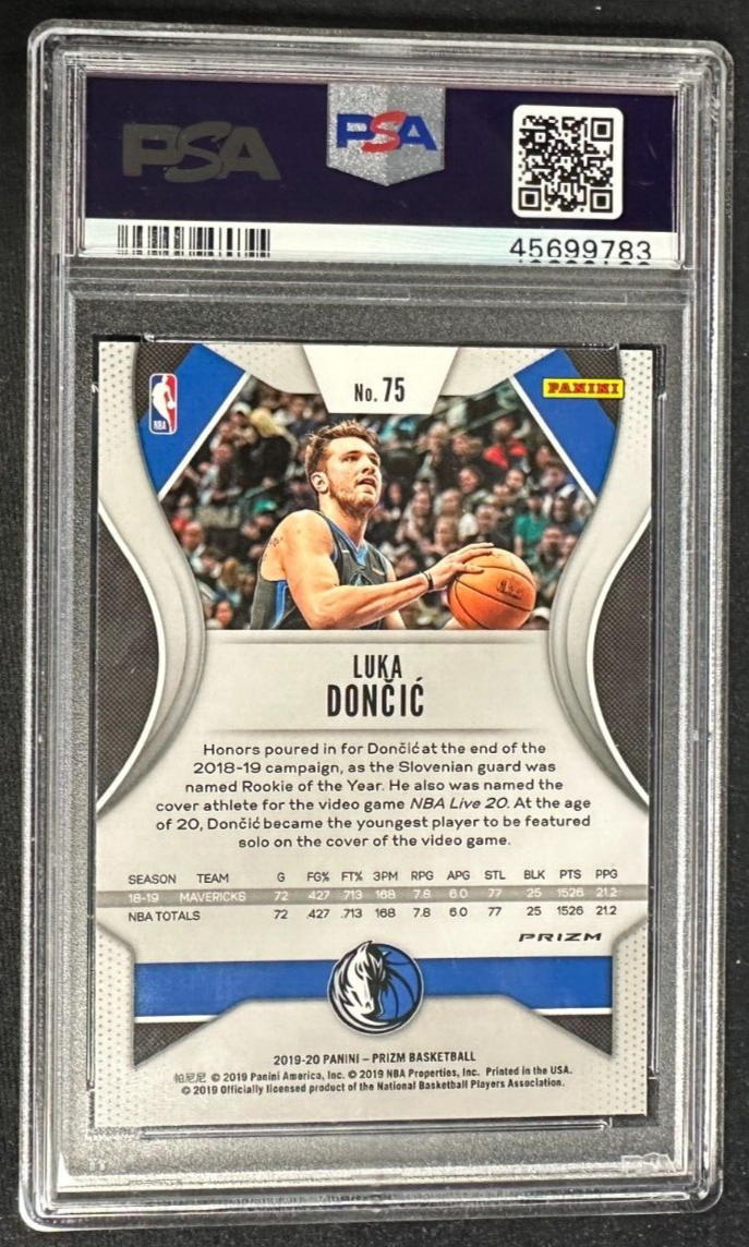 2019 Panini Prizm Luka Doncic Pink Ice Parallel #75 PSA 10 Gem Mint