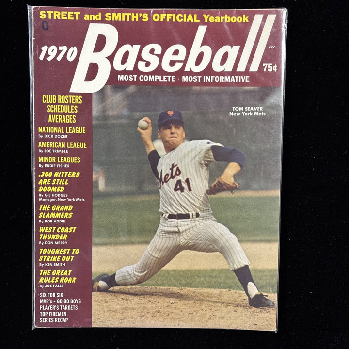 Street & Smiths Yearbook 1970 Baseball Tom Seaver