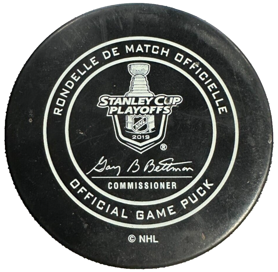2019 Boston Bruins Vs St. Louis Blues Stanley Cup Finals Game 2 Puck
