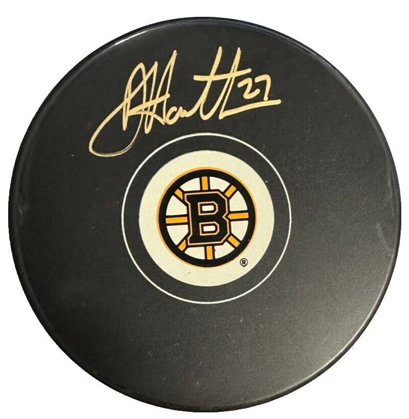 Dougie Hamilton Autographed Boston Bruins Hockey Puck NHL