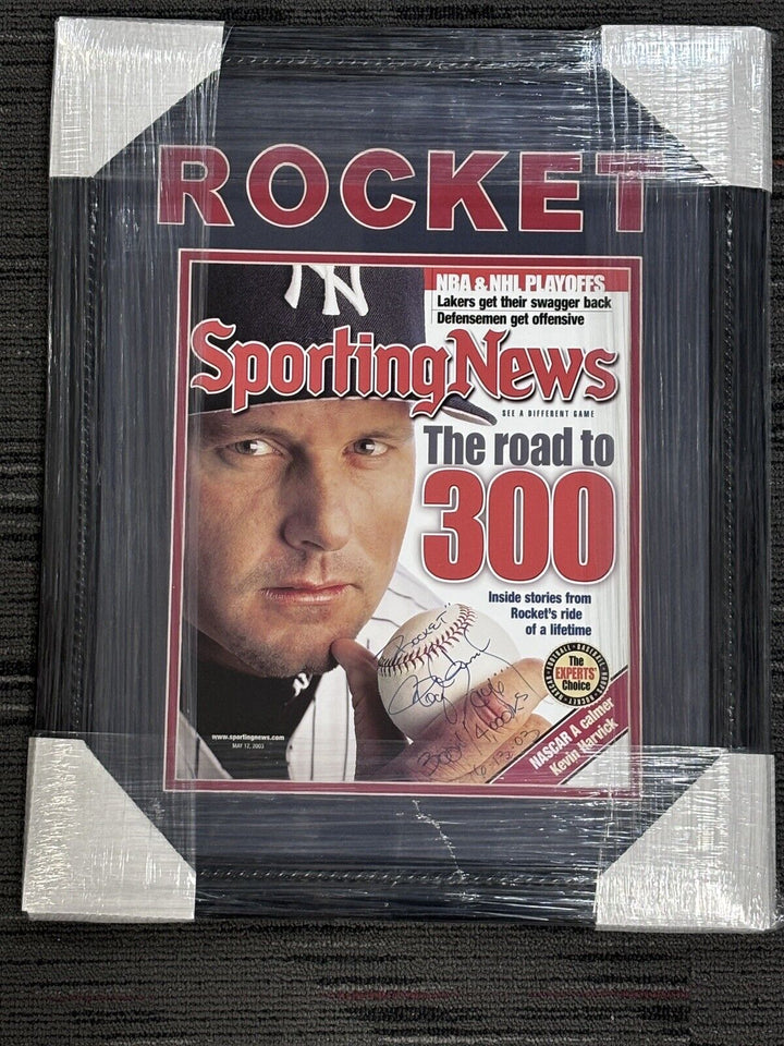 Roger Clemens Signed W/ Inscriptions Sporting News Photo Framed Sportsworld