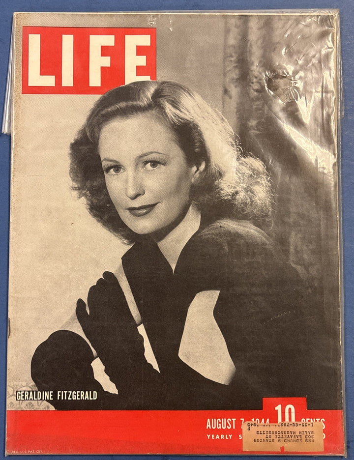 Life Magazine Vintage Geraldine Fitzgerald August 7 1944