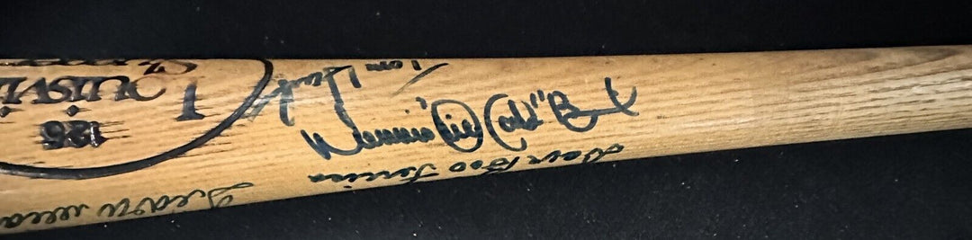 Boston Red Sox Autographed Bat Williams Yaz Tiant Remy Wood