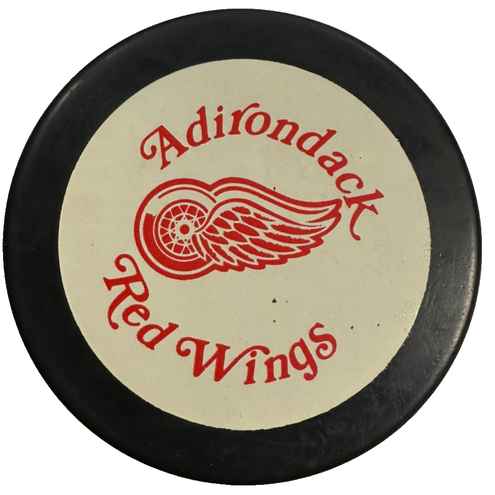Vintage Adirondack Red Wings Official Hockey Puck AHL