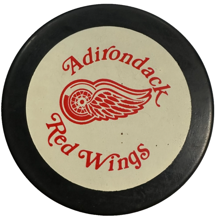 Vintage Adirondack Red Wings Official Hockey Puck AHL