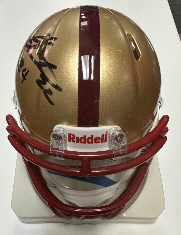 Doug Flutie Signed Boston College Speed Mini Helmet W/ Heisman 84 BAS