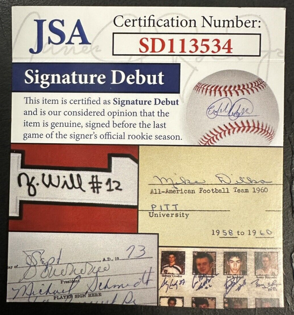 Fernando Tatis Jr Signed Padres 50th Anniversary Baseball MLB Debut Insc JSA