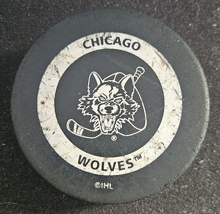 Chicago Wolves IHL Offical Game Puck