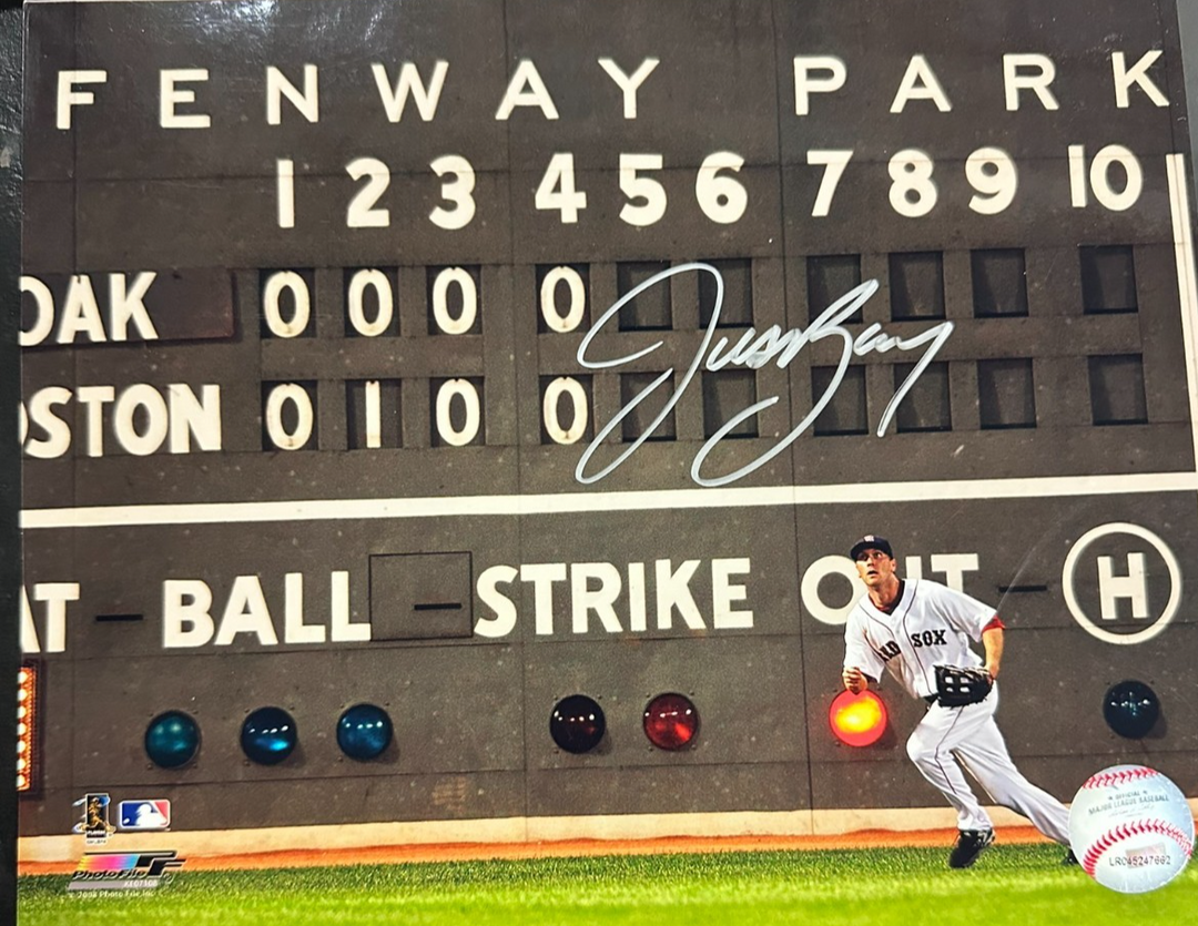 Jason Bay Autographed 8x10 Photo Boston Red Sox