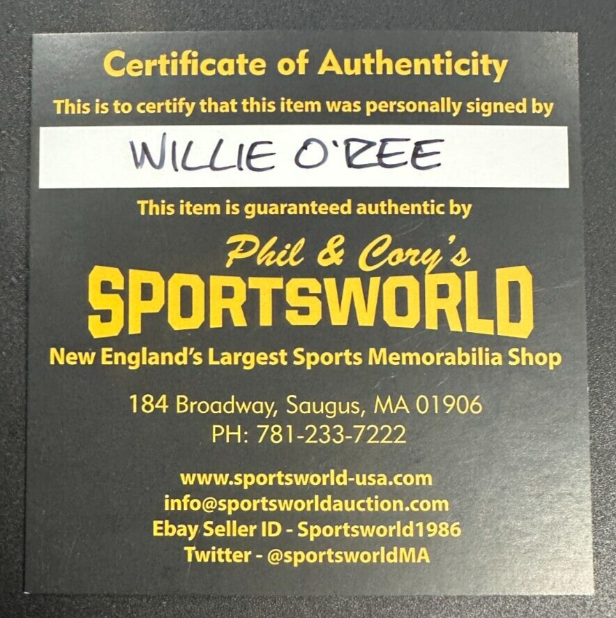 2018 Upper Deck Heroic Inspirations Willie O'Ree Autographed Card HOF Bruins