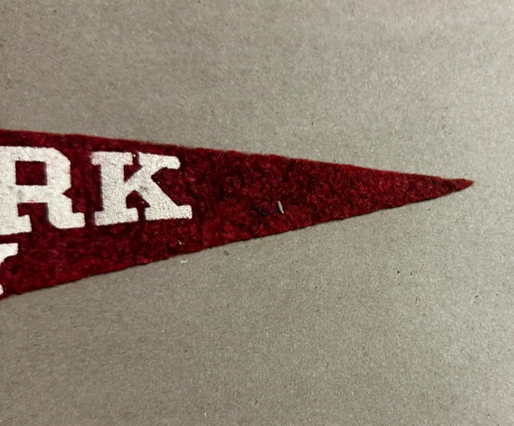 Vintage 1950s-60s New York Thruway Pennant Retro Travel Tourist Souvenir