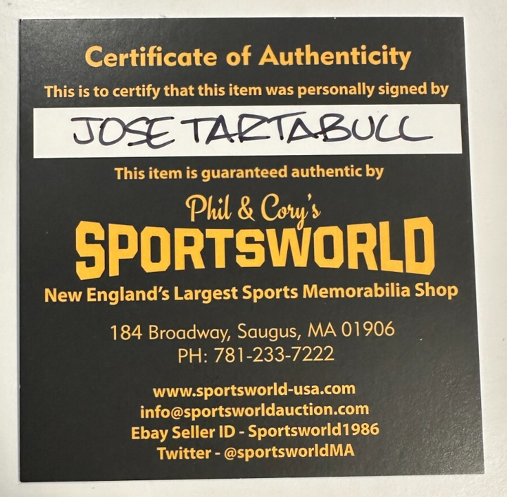 Jose Tartabull Autographed Official Major League Baseball W/ 67 AL Champs