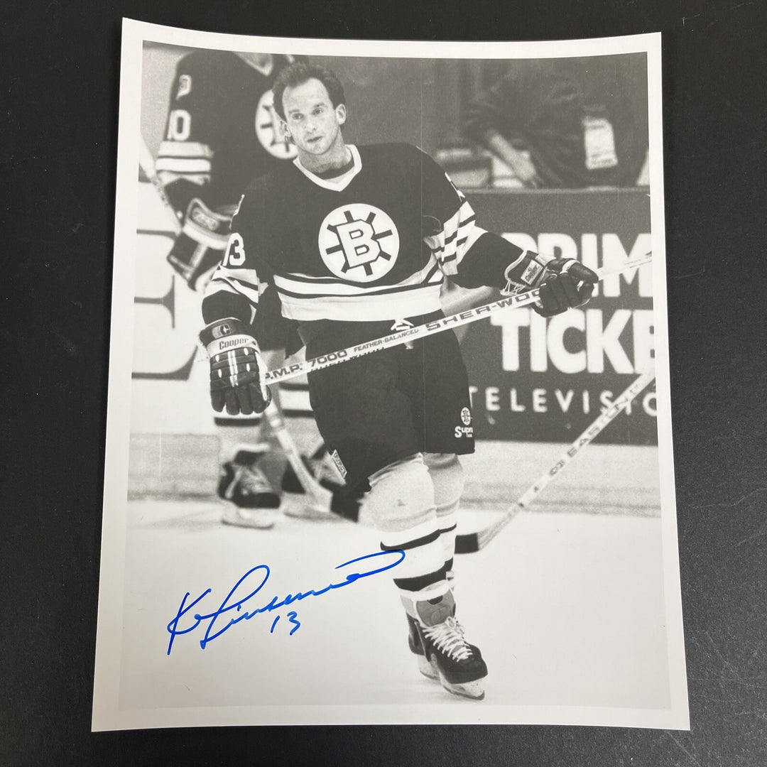 Ken Linseman Signed 8x10 Boston Bruins Sportsworld