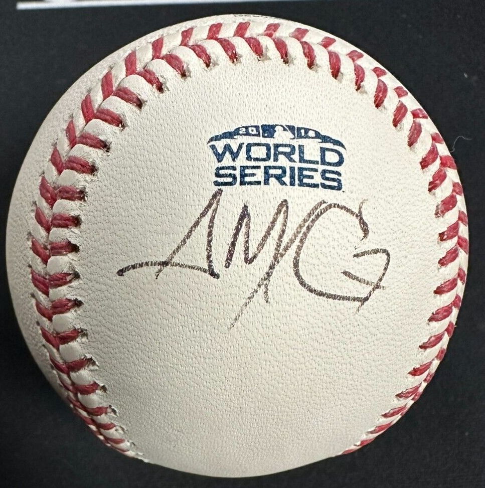 Alex Cora Autographed 2018 World Series Baseball Boston Red Sox – Phil ...