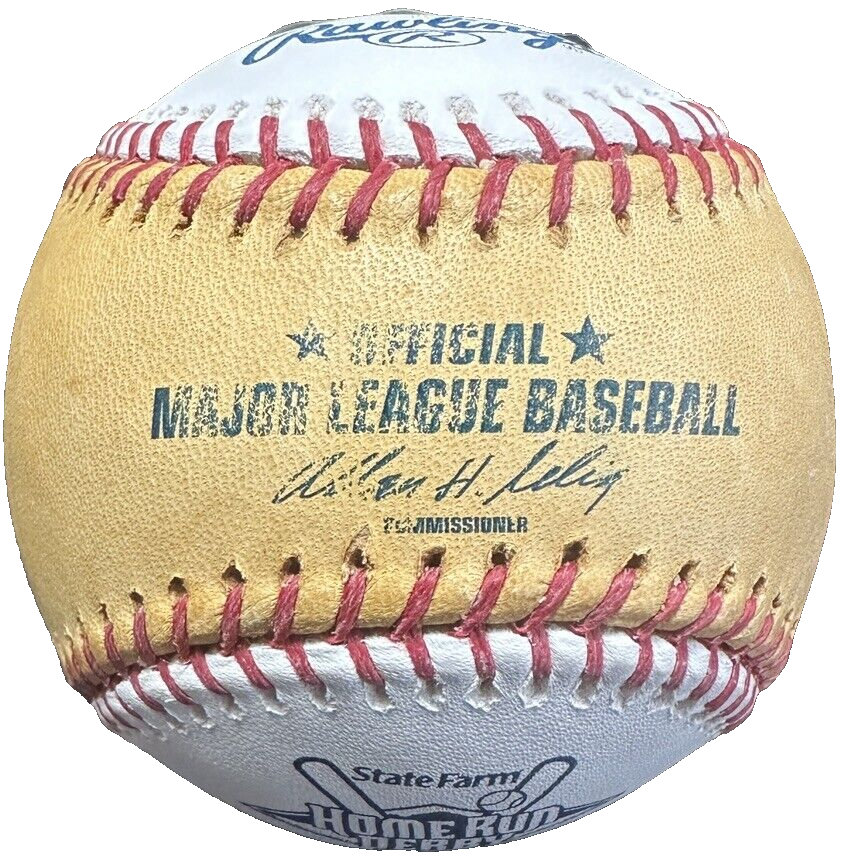 David Ortiz Signed Official 2010 Home Run Derby Baseball W/ 2010 Derby Champ BAS