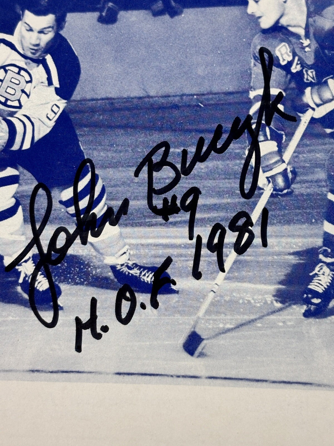 March 28, 1968 Johnny Bucyk Night Autographed Program W/ HOF 1981 Insc Bruins