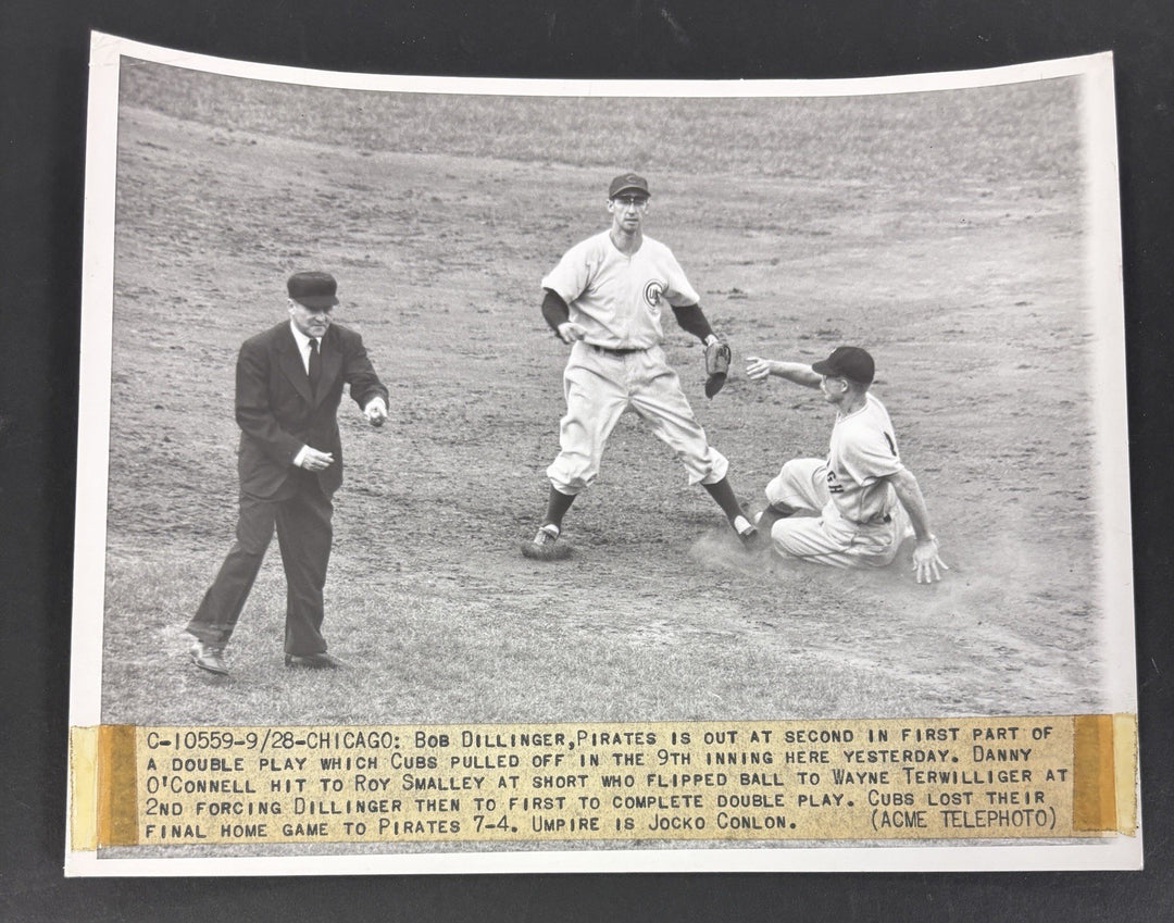 1950’s Original 7x9 Newspaper Wire Photo Bob Dillinger  Wayne Terwilliger