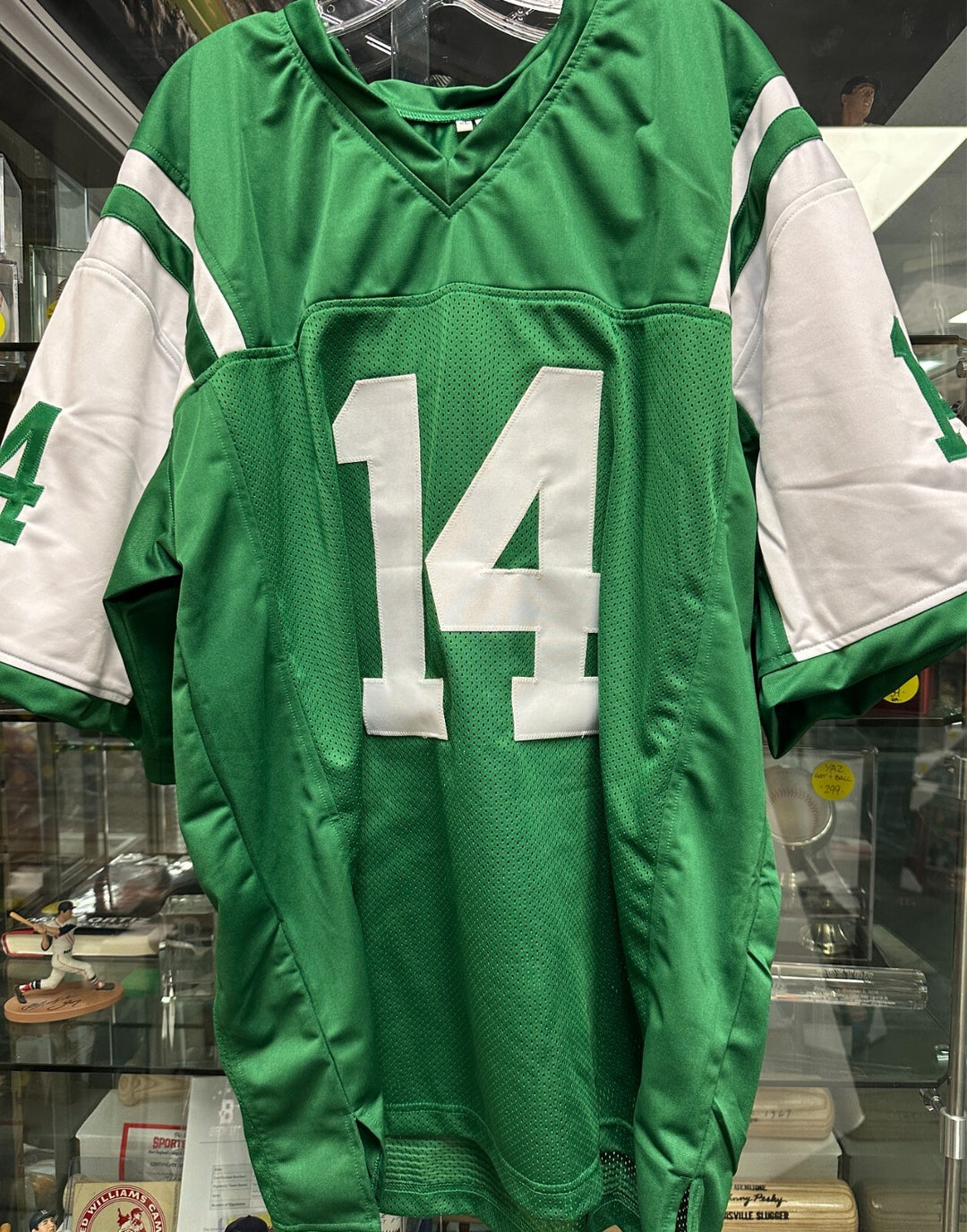 Sam Darnold Autographed New York Jets Custom Jersey Leaf Authentic NFL