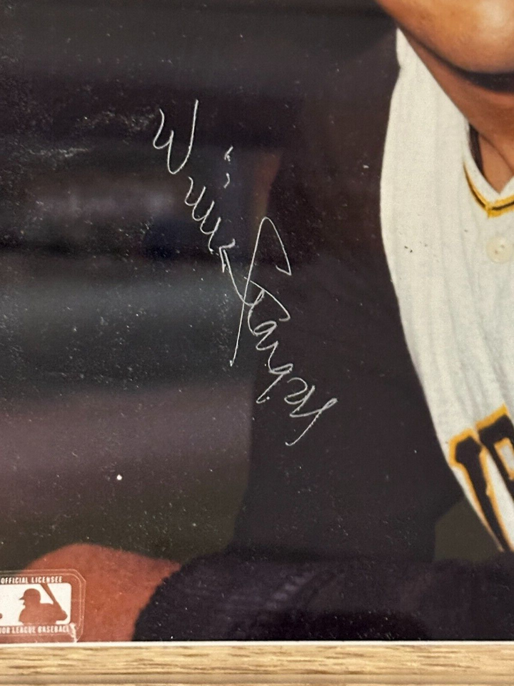 Willie Stargell Autographed 8x10 Photo & Plaque PSA/DNA HOF