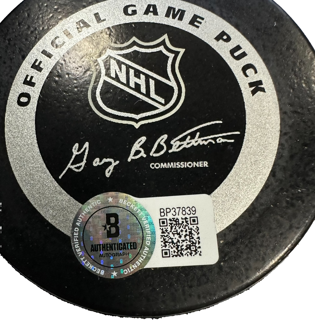 Ray Bourque Autographed 2001 NHL All-Star Game Official Game Puck BAS