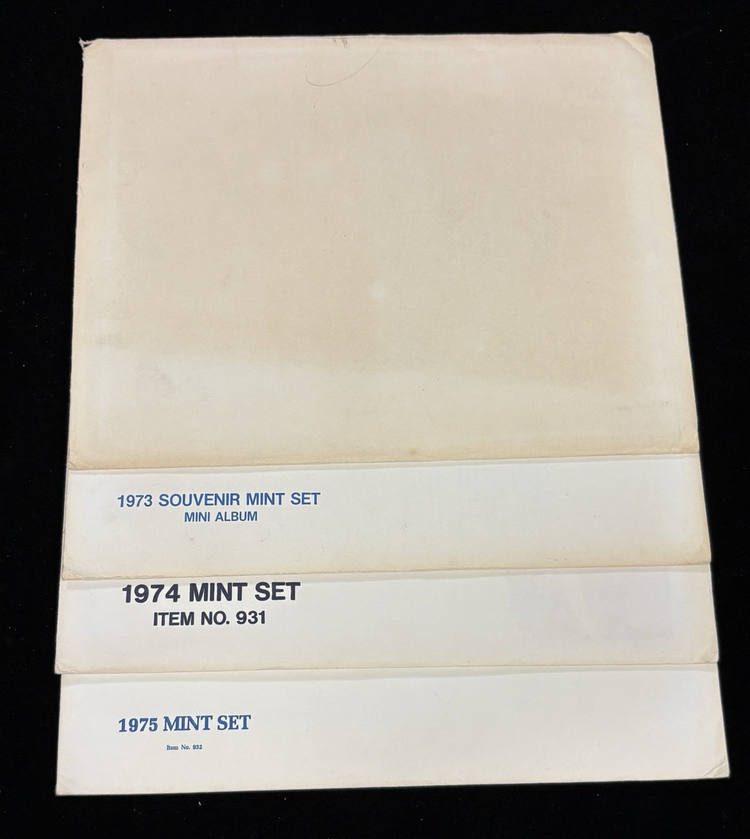 Lot Of 8 US Mint Stamp Sets 1972 Thru 1979 Original Envelopes